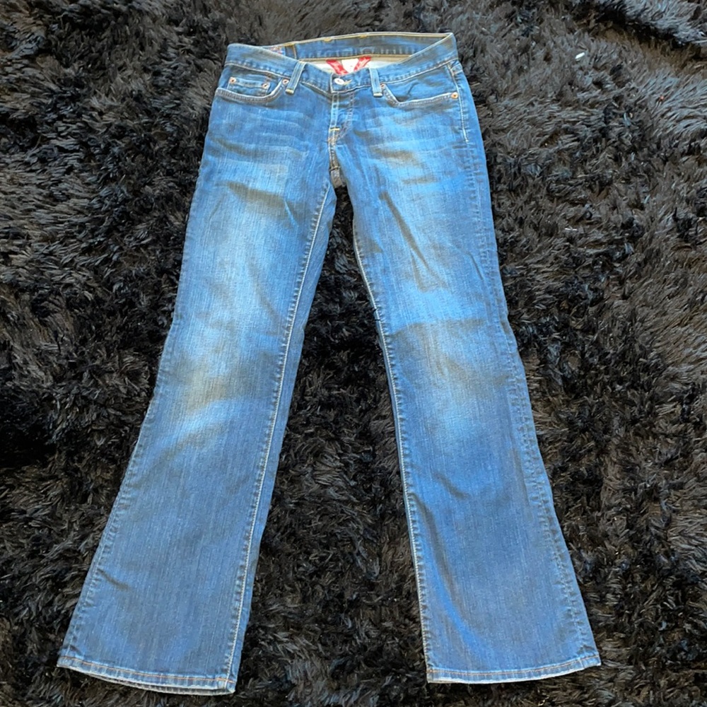 Lucky brand low rise flare jeans